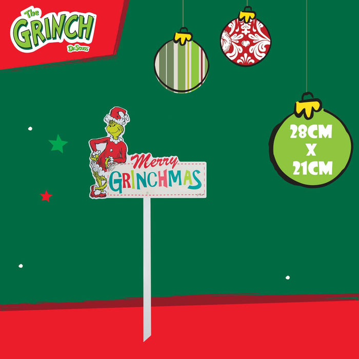 Grinch Christmas Decorative Sign Merry Grinchmas 24 Pack