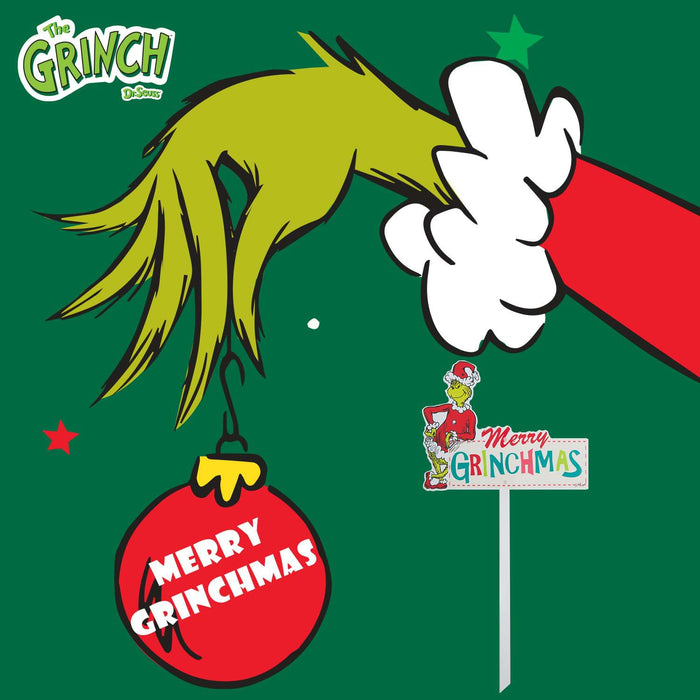 Grinch Christmas Decorative Sign  28cm x 21cm Merry Grinchmas X 24 Pack