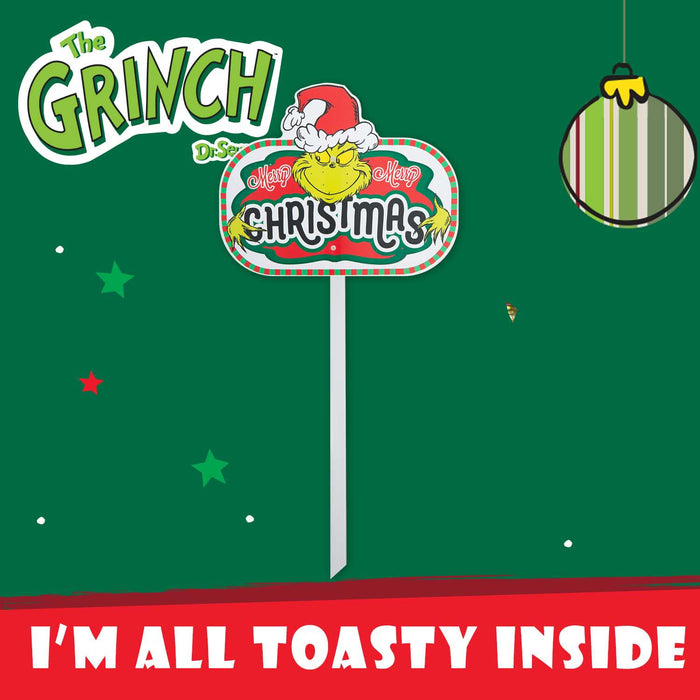 Grinch Christmas Decorative Sign Merry 24 Pack