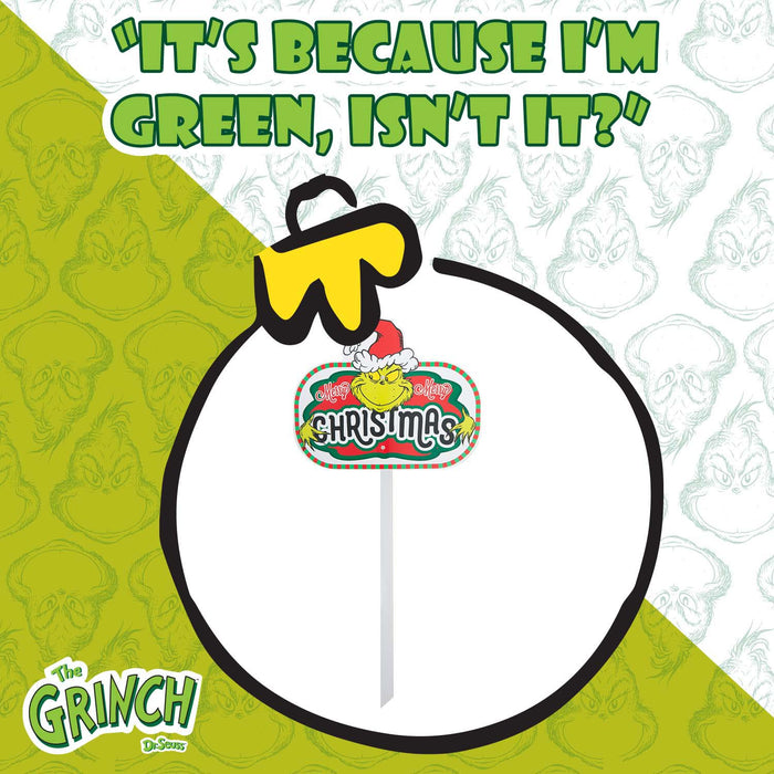 Grinch Christmas Decorative Sign Merry 24 Pack