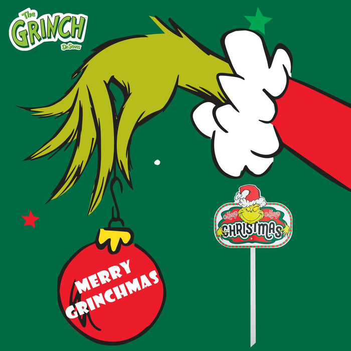 Grinch Christmas Decorative Sign  28cm x 21cm Merry Christmas X 24 Pack