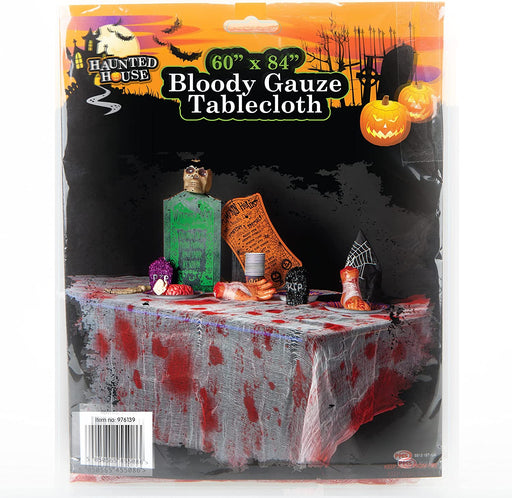 Halloween Tablecloth Bloody Gauze - Terrifying Table Decoration