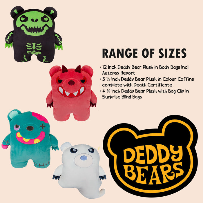 Deddy Bears Zombear Soft Toy 40cm  40cm x 13cm Blue X 1