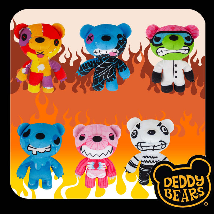Deddy Bears Skidmark Soft Toy 14cm  15cm x 8cm Blue X 1
