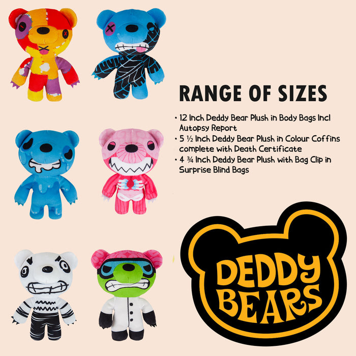 Deddy Bears Skidmark Soft Toy 14cm  15cm x 8cm Blue X 1