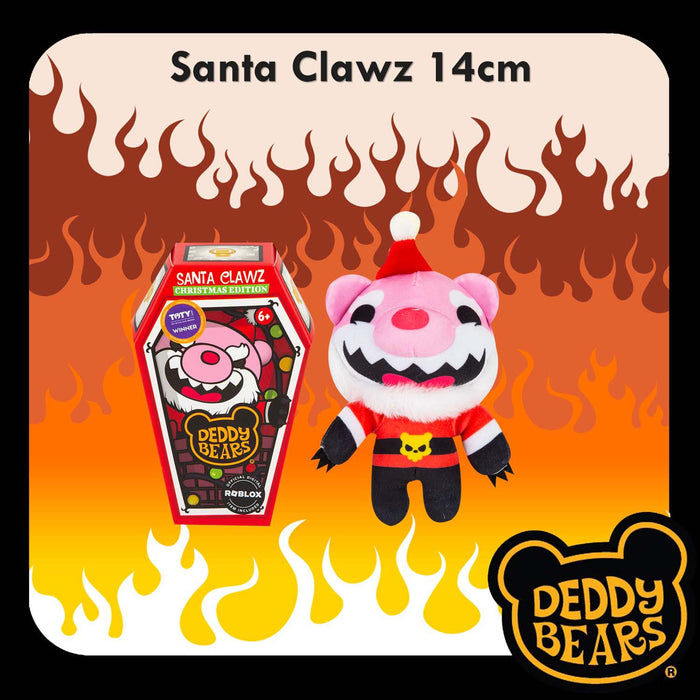 Deddy Bears Santa Clawz Soft Toy 14cm x 15cm x 8cm X 1