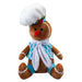 Christmas Sitting Gingerbread Boy Decoration 28cm x 18cm Blue X 1
