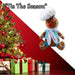 Christmas Sitting Gingerbread Boy Decoration 28cm x 18cm Blue X 1