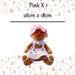 Christmas Sitting Gingerbread Girl Decoration 28cm x 18cm Pink X 1