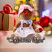 Christmas Sitting Gingerbread Girl Decoration 28cm x 18cm Pink X 1