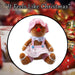 Christmas Sitting Gingerbread Girl Decoration 28cm x 18cm Pink X 1