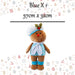 Christmas Standing Gingerbread Boy Decoration 57cm x 32cm Blue X 1