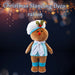 Christmas Standing Gingerbread Boy Decoration 57cm x 32cm Blue X 1