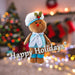 Christmas Standing Gingerbread Boy Decoration 57cm x 32cm Blue X 1