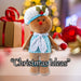 Christmas Standing Gingerbread Boy Decoration 57cm x 32cm Blue X 1