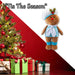 Christmas Standing Gingerbread Boy Decoration 57cm x 32cm Blue X 1