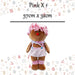 Christmas Standing Gingerbread Girl Decoration 57cm x 32cm Pink X 1