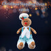 Christmas Sitting Gingerbread Boy Decoration 52cm x 22cm Blue X 1