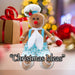 Christmas Sitting Gingerbread Boy Decoration 52cm x 22cm Blue X 1