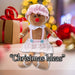 Christmas Sitting Gingerbread Girl Decoration 52cm x 22cm Pink X 1
