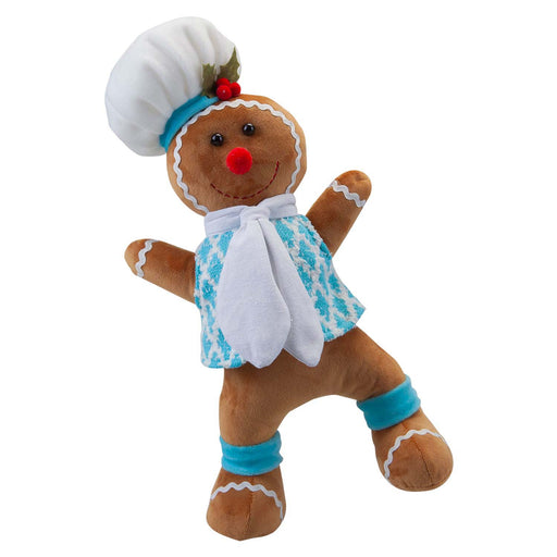 Christmas Standing Gingerbread Boy Decoration 43cm x 23cm Blue X 1