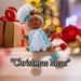 Christmas Standing Gingerbread Boy Decoration 43cm x 23cm Blue X 1
