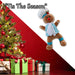 Christmas Standing Gingerbread Boy Decoration 43cm x 23cm Blue X 1