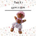 Christmas Standing Gingerbread Girl Decoration 43cm x 23cm Pink X 1