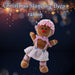 Christmas Standing Gingerbread Girl Decoration 43cm x 23cm Pink X 1