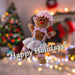 Christmas Standing Gingerbread Girl Decoration 43cm x 23cm Pink X 1