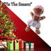 Christmas Standing Gingerbread Girl Decoration 43cm x 23cm Pink X 1