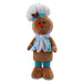 Christmas Standing Gingerbread Boy Decoration 50cm x 24cm Blue X 1