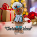 Christmas Standing Gingerbread Boy Decoration 50cm x 24cm Blue X 1