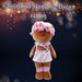 Christmas Standing Gingerbread Girl Decoration 50cm x 24cm Pink X 1