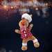 Christmas Gingerbread Man Decoration 36cm x 25cm Red X 1