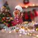 Christmas Gingerbread Man Decoration 36cm x 25cm Red X 1