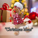 Christmas Gingerbread Man Decoration 36cm x 25cm Red X 1