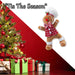 Christmas Gingerbread Man Decoration 36cm x 25cm Red X 1