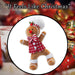 Christmas Gingerbread Man Decoration 36cm x 25cm Red X 1