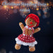 Christmas Gingerbread Woman Decoration 36cm x 25cm Red X 1