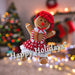 Christmas Gingerbread Woman Decoration 36cm x 25cm Red X 1