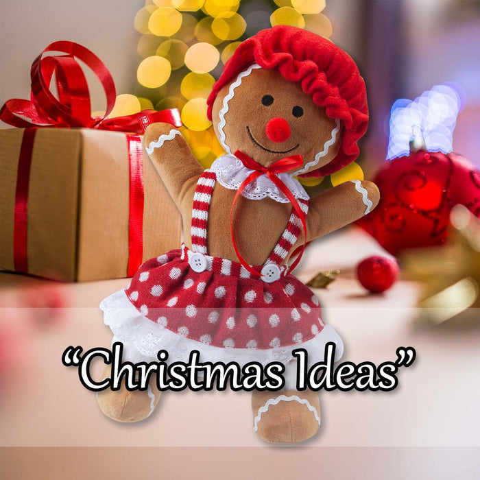 Christmas Gingerbread Woman Decoration 36cm x 25cm Red X 1