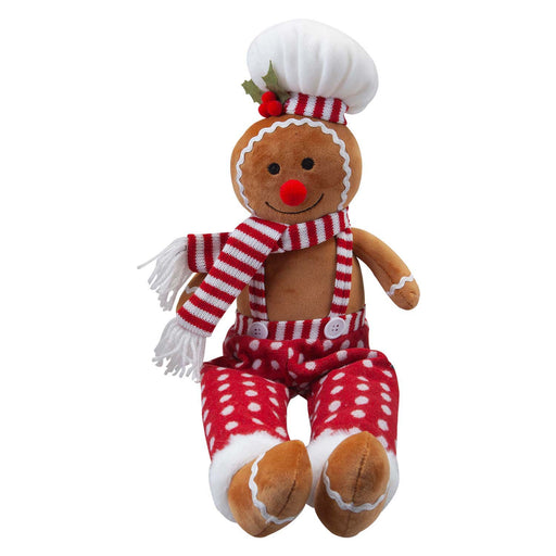 Christmas Gingerbread ManDecoration 62cm x 22cm Red X 1