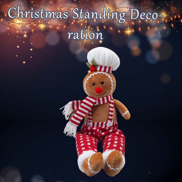 Christmas Gingerbread ManDecoration 62cm x 22cm Red X 1