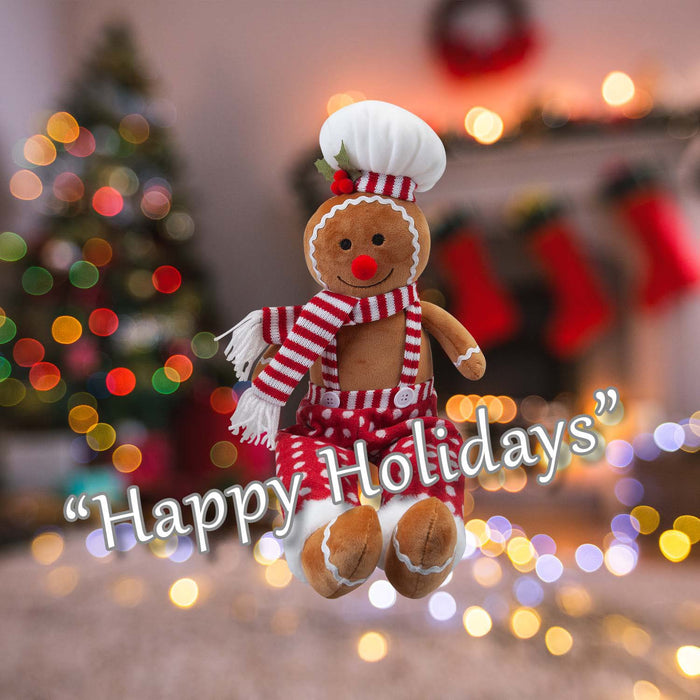 Christmas Gingerbread ManDecoration 62cm x 22cm Red X 1
