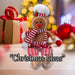 Christmas Gingerbread ManDecoration 62cm x 22cm Red X 1
