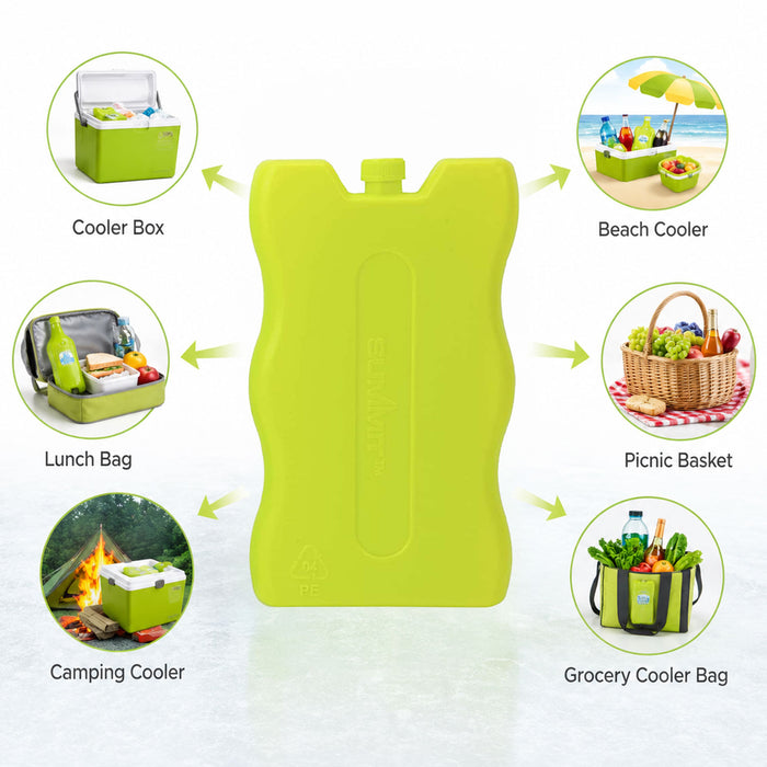 Ice Packs For Cool Box, Twin Pack, 200 ml Size,