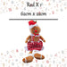 Christmas Gingerbread Woman Decoration 62cm x 22cm Red X 1