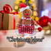 Christmas Gingerbread Woman Decoration 62cm x 22cm Red X 1
