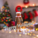Christmas Gingerbread Door Hannger Decoration 57cm x 23cm Red X 1